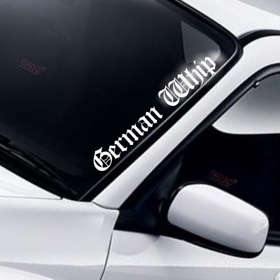 ANY COLOUR Windscreen Sticker Turbo Euro Car Vinyl Decal German Whip 02