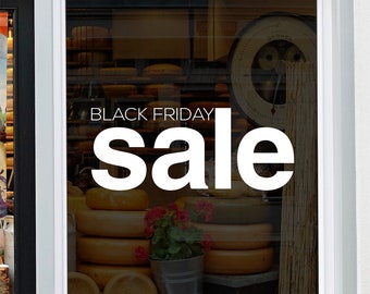 Black Friday Shop Window Sticker Retail Sale Display Decoration Self Adhesive Decal