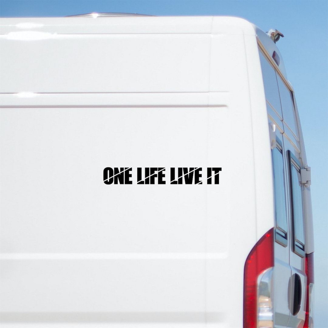 One Life Live It Sticker Large Caravan Sticker Motorhome off Road Truck ...