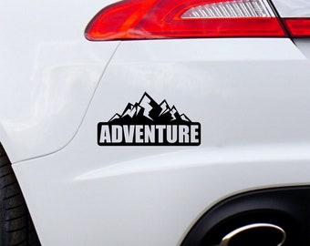 Autocollant Humour 'On An Adventure Before Dementia' - 130x120 Mm, Vinyle, Pour Camping-car/van - 6
