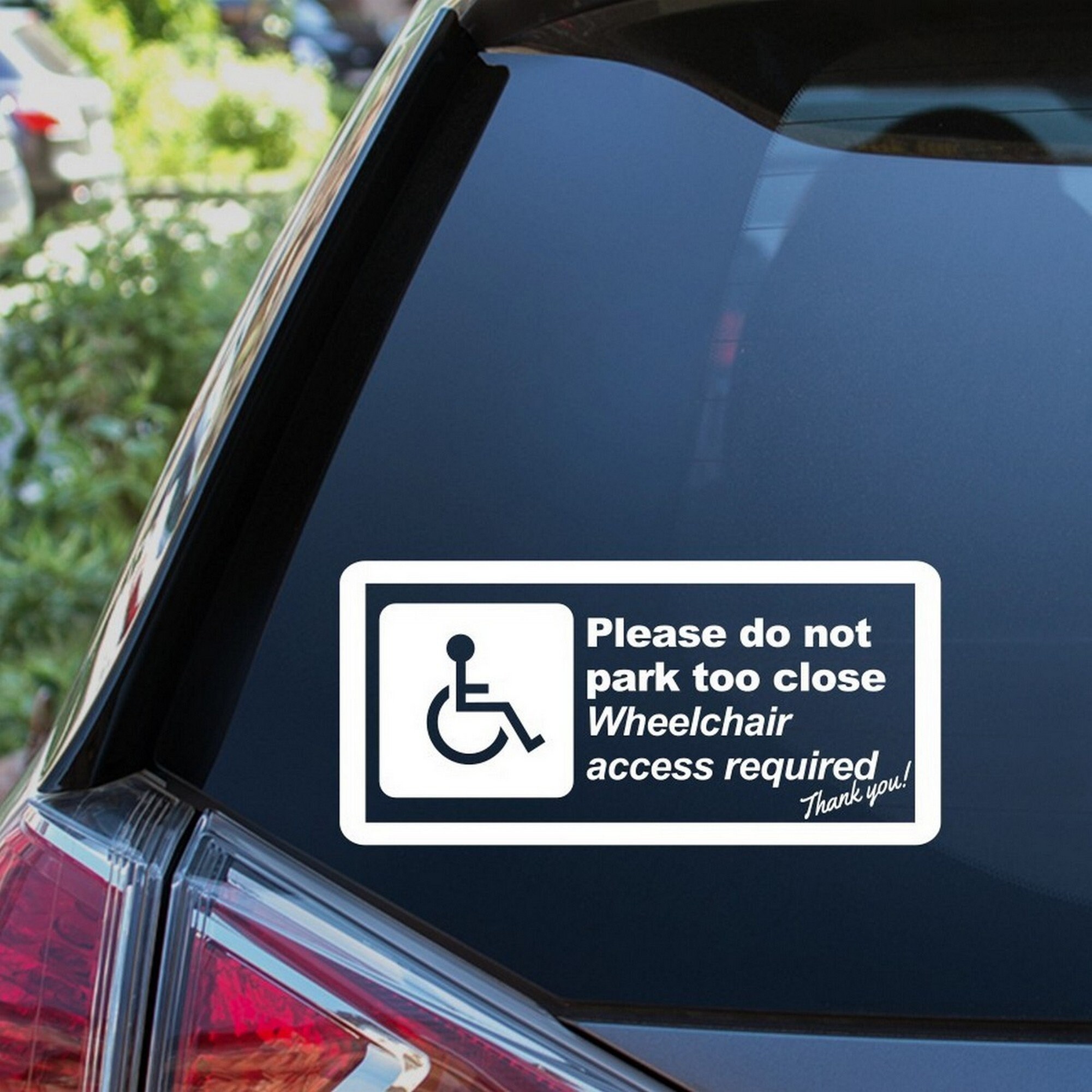 Rollstuhl Aufkleber Auto Rollstuhl Eingang Für Behinderte Autofenster Stoßstange Vinyl Einparkhilfe Nummernschild