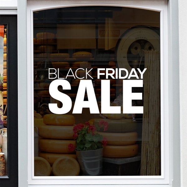 Black Friday Sticker Shop Window Sale Sticker Retail Sale Display Decoration Self Adhesive Storefront Vinyl Decal