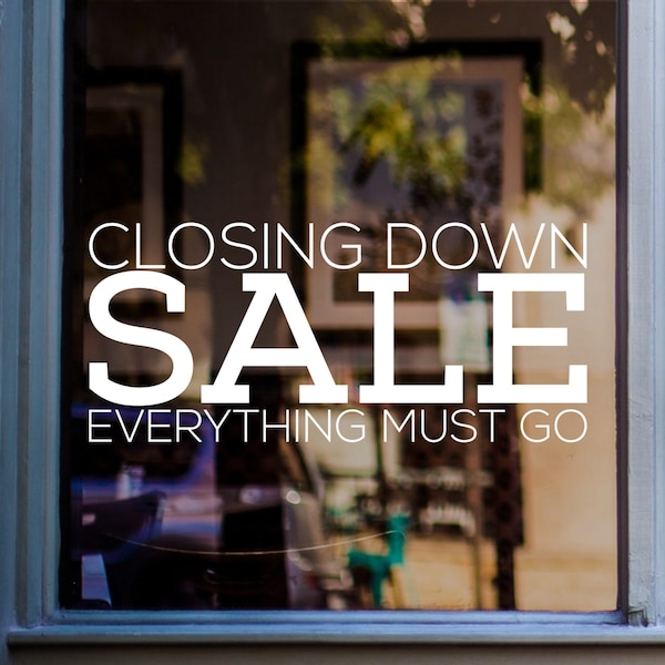 Store Closing Sale Etsy