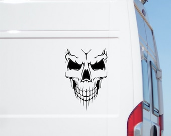 Skull Large Vinyl Sticker: Car, Truck, RV Decal