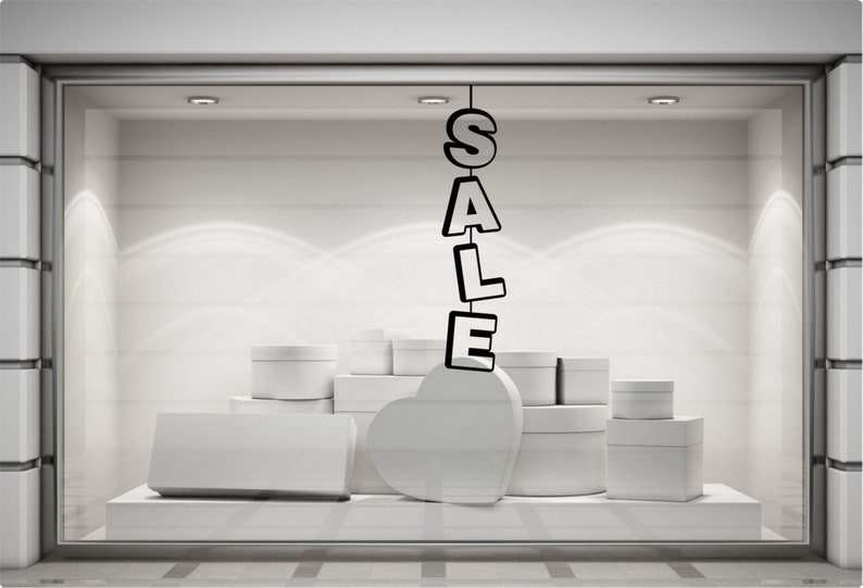 Sale Shop Window Sticker Retail Store Front Sale Display Vinyl Etsy UK