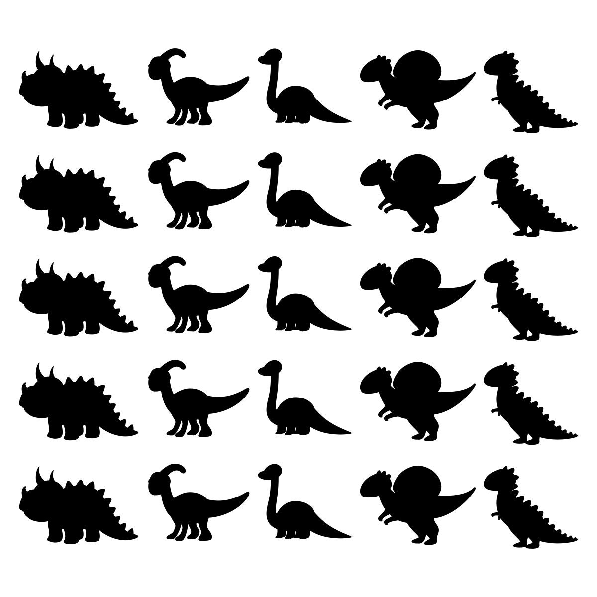 Baby Dinosaur Wall Art Stickers Dinosaur Decals Dinosaur Etsy UK