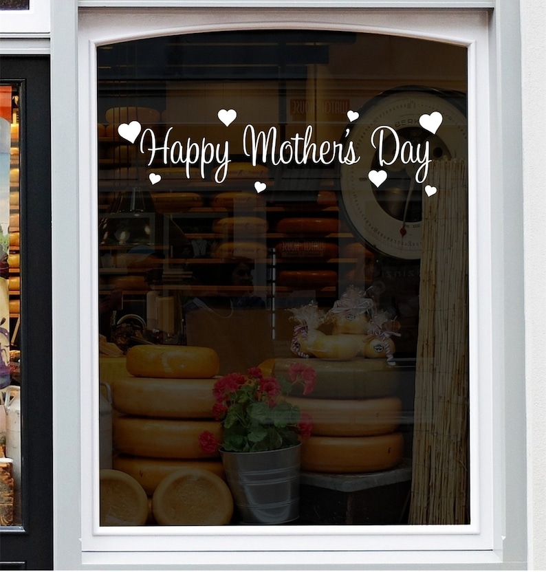 Happy Mothers Day Shop Window Sticker