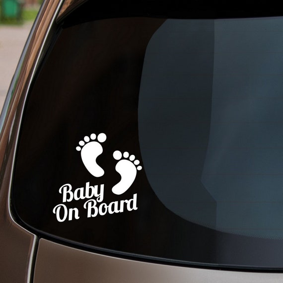 Baby On Board Vinyl Decal Funny Car Child Children Window Bumper Sticker 