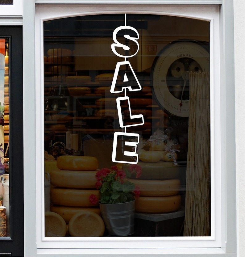 Sale Shop Window Sticker Retail Store Front Sale Display Vinyl Etsy UK