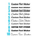 Custom Car Stickers | Personalised Name Lettering Vinyl Decals | Customised Decal Van Truck Caravan Window Bumper Vehicle Sticker