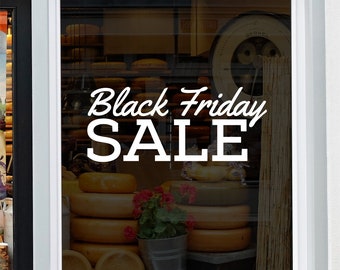 Black Friday Shop Window Sticker Retail Sale Display Decoration Self Adhesive Decal