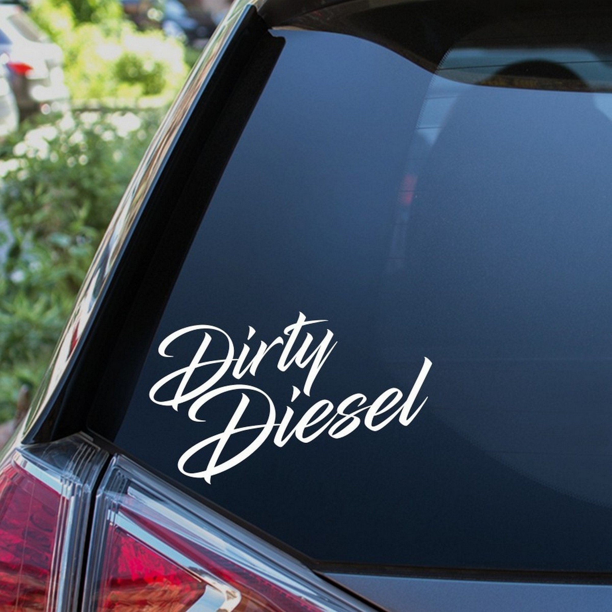Adhesivo De Vinilo Para Parachoques De Ventana De Coche, Motores Diésel