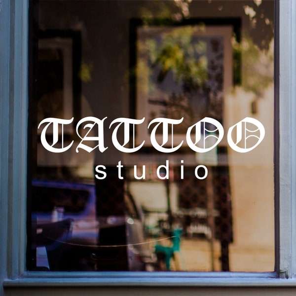 Tattoo Studio Window Sticker Vinyl Decal