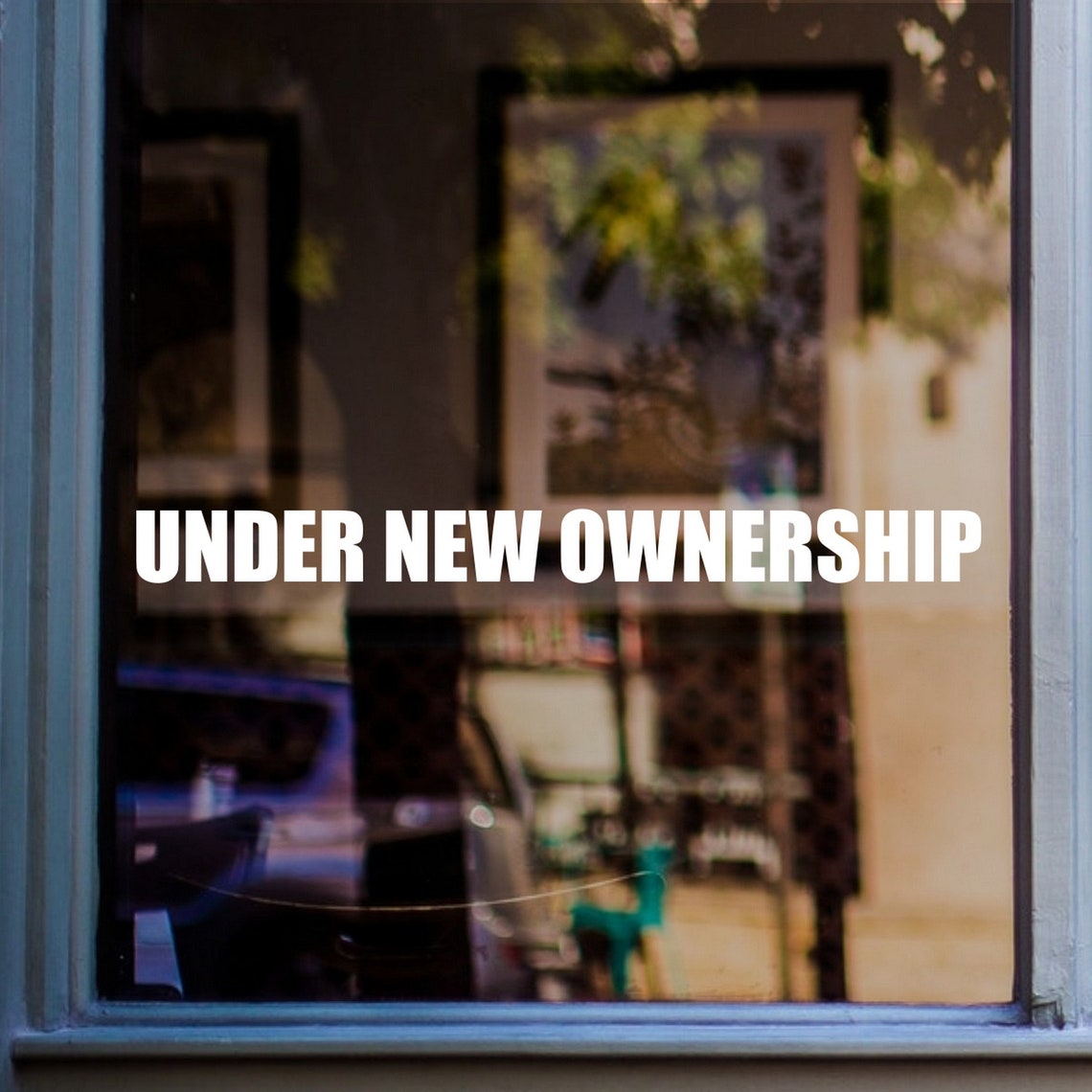 Under New Ownership Shop Window Sticker Retail Display Window Graphics ...