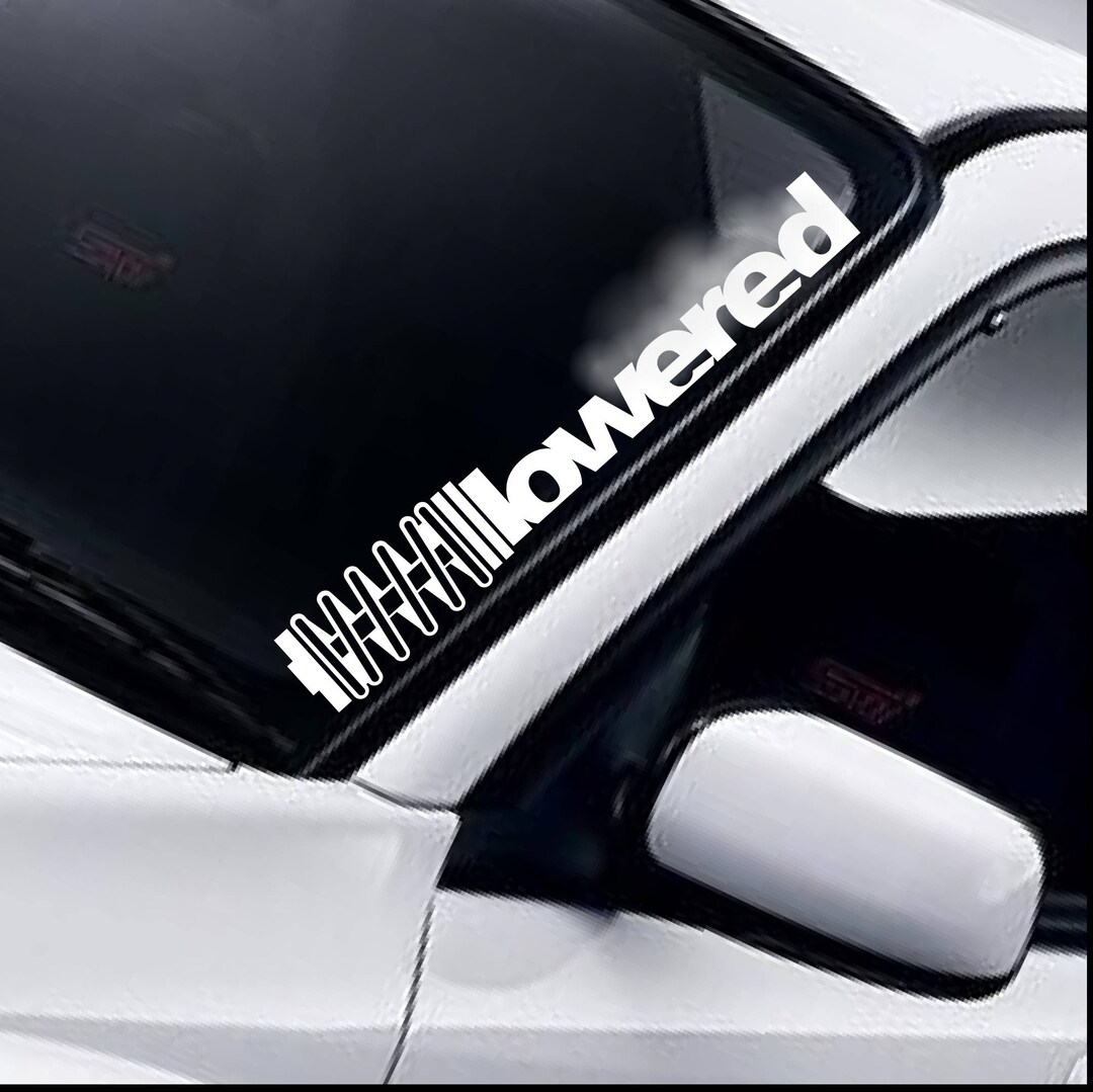 Lowered Coil Windscreen Sticker Windshield Banner Low Slammed Static ...