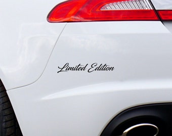 Limited Edition Car Sticker Window Bumper Funny JDM Drift Vinyl Decal
