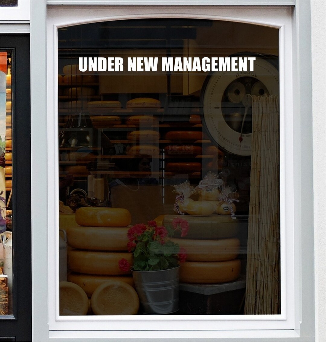 Under New Management Shop Window Sticker Retail Store Front Sale ...