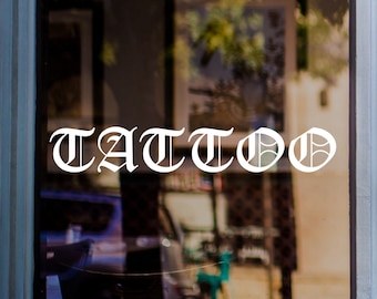 Tattoo Window Sticker Vinyl Decal
