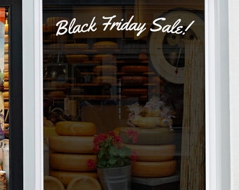 Black Friday Shop Window Sticker Retail Sale Display Decoration Self Adhesive Decal