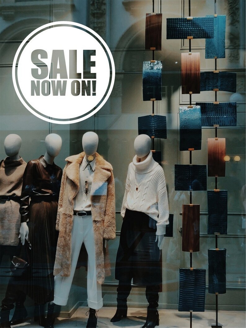 Sale Now on Shop Window Sticker Vinyl Decal Retail Display Etsy UK