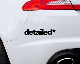 Detailed Car Sticker JDM Drift Detailing Valeting Window Bumper Vinyl Decal