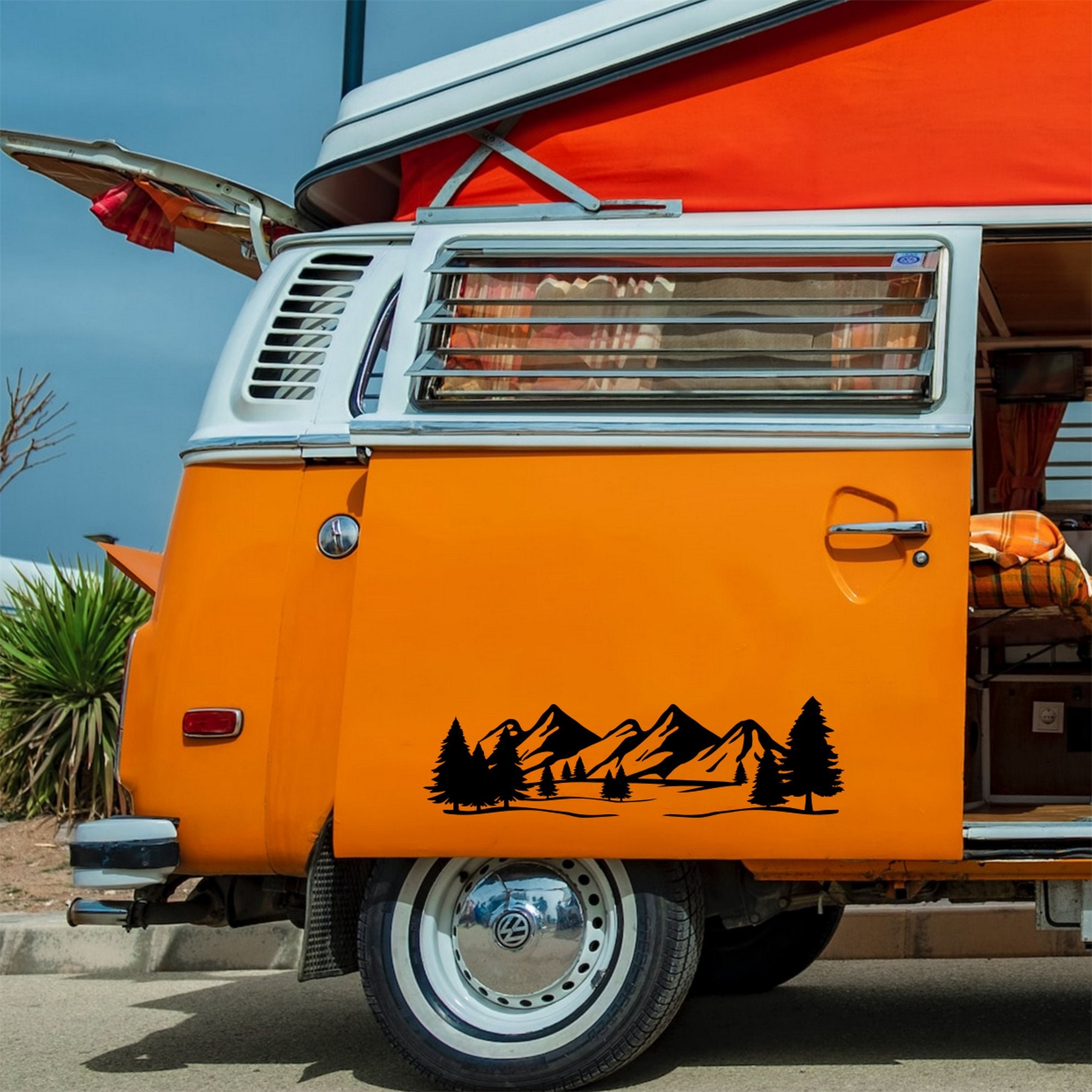 Mountain Forest Landscape Vinyl Sticker: Adventure Camper Van Decal - Etsy