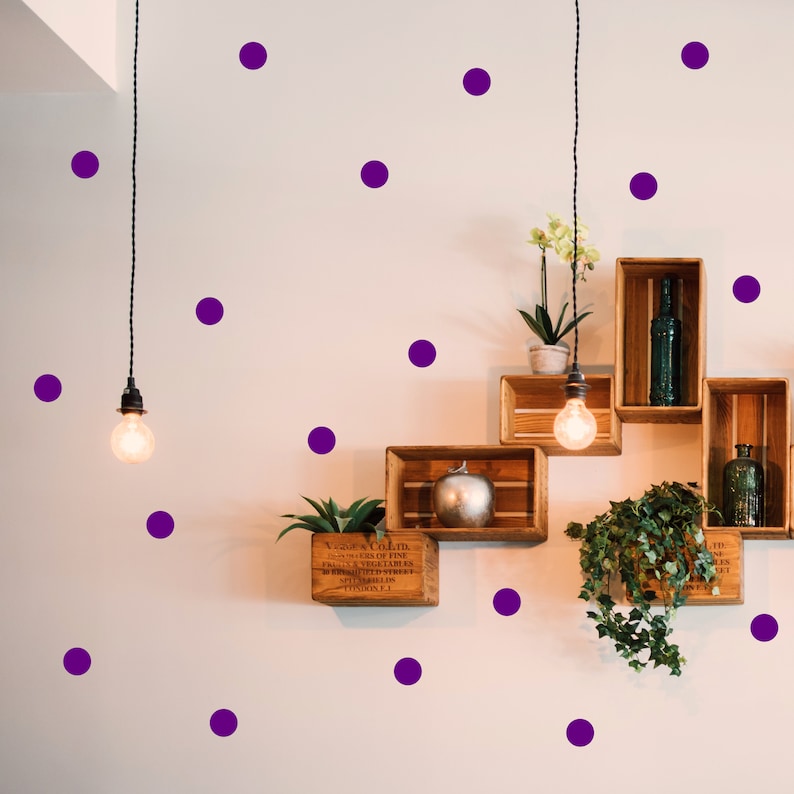 Polka Dot Wall Decal Polka Dot Wall Stickers Polka Dot Wall Etsy UK