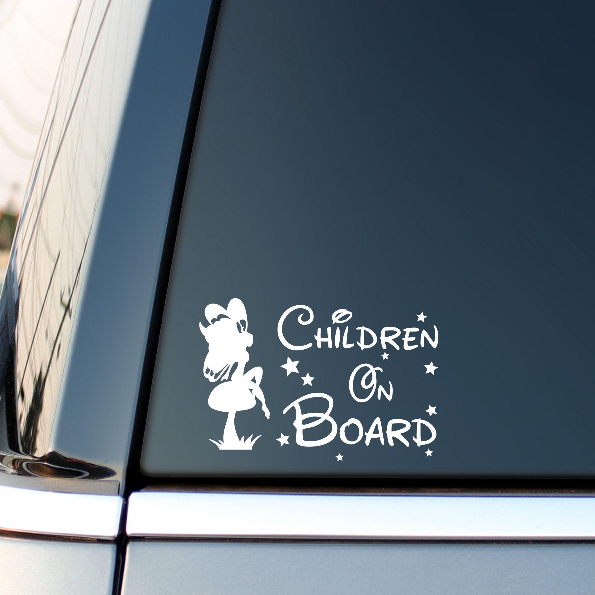 GOLEEX Baby On Board Car Decals — Removable Vinyl Stickers, 4 Square & 4 Rectangle, Safety Signs For Windows & Bumpers