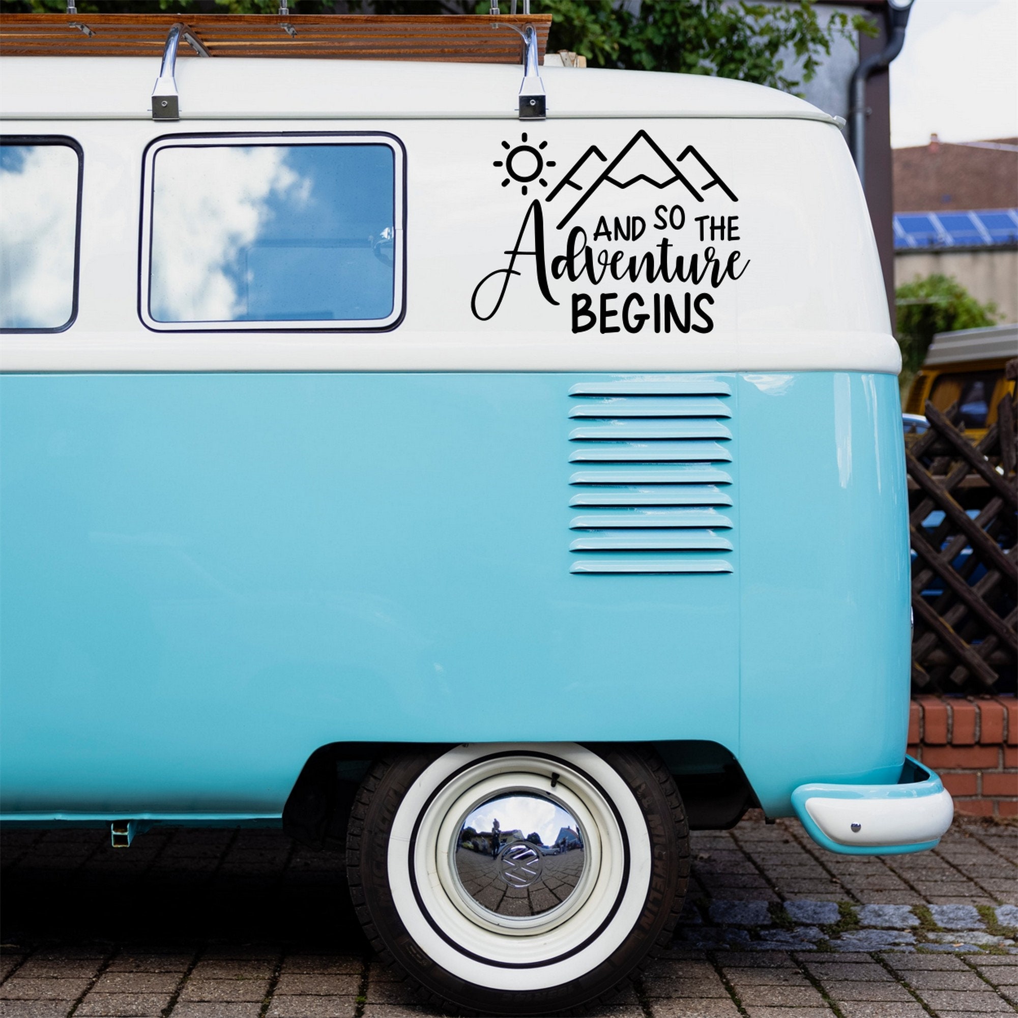Adesivo Viaggio In Roulotte Testo Modificabile - Foto 3