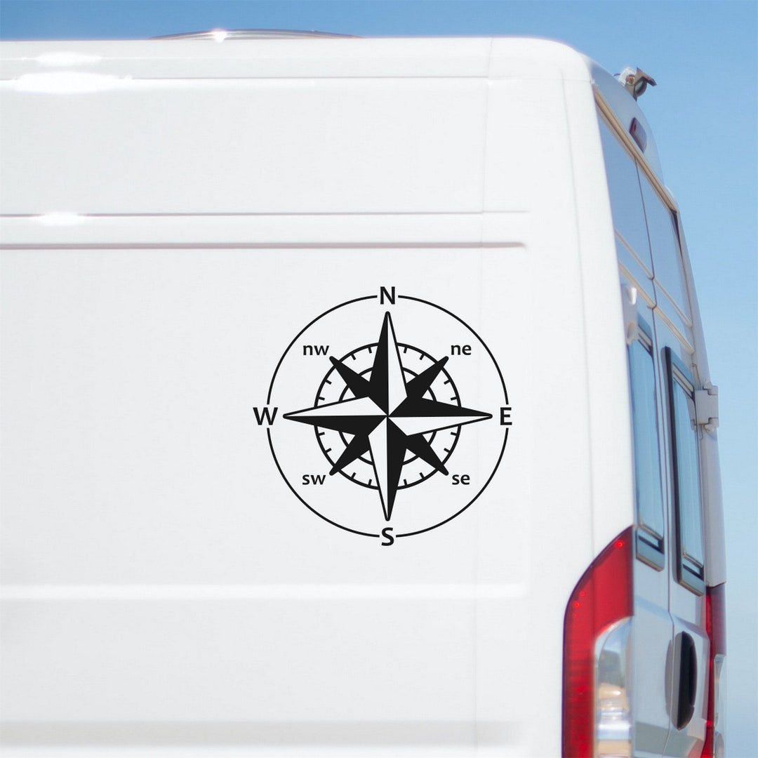 Gs Compas Sticker Compass Sticker Large Caravan Stickers Motorhome RV Truck Decal ...