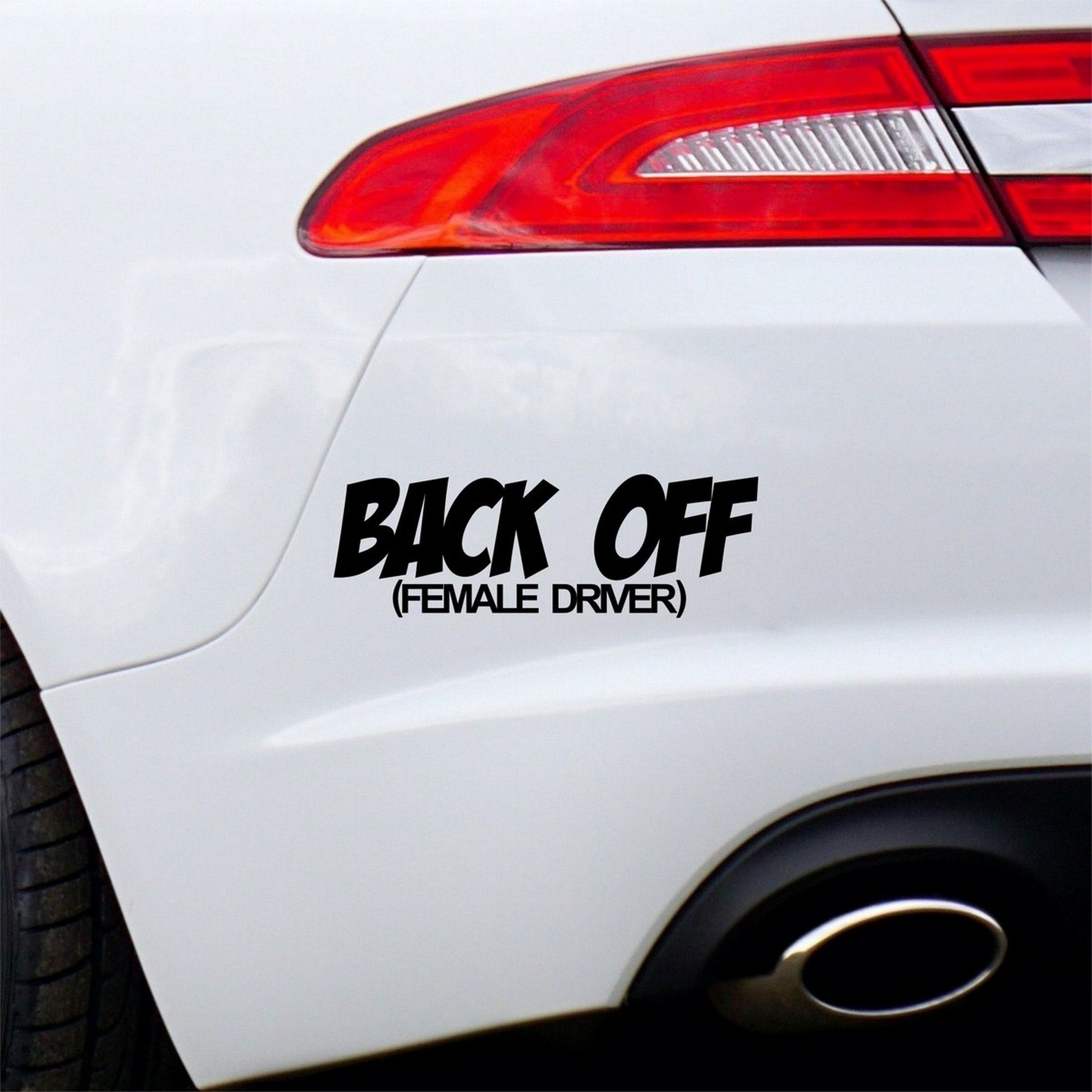 Car on sale back sticker
