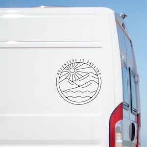 Adventure Is Calling Sticker Large Caravan Motorhome Stickers RV Truck Decal Horsebox Car Van Decals