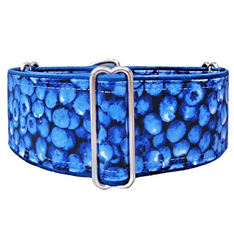 Blueberries Adjustable Martingale Dog Collar Greyhound Etsy