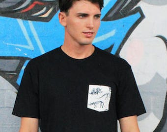 Dinosaur Graphic Pocket Tee