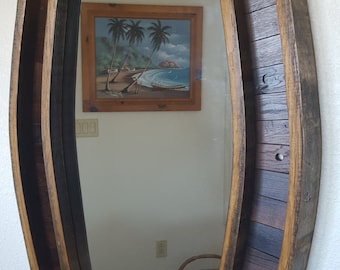 Wine barrel Mirror entry, hall, bathroom