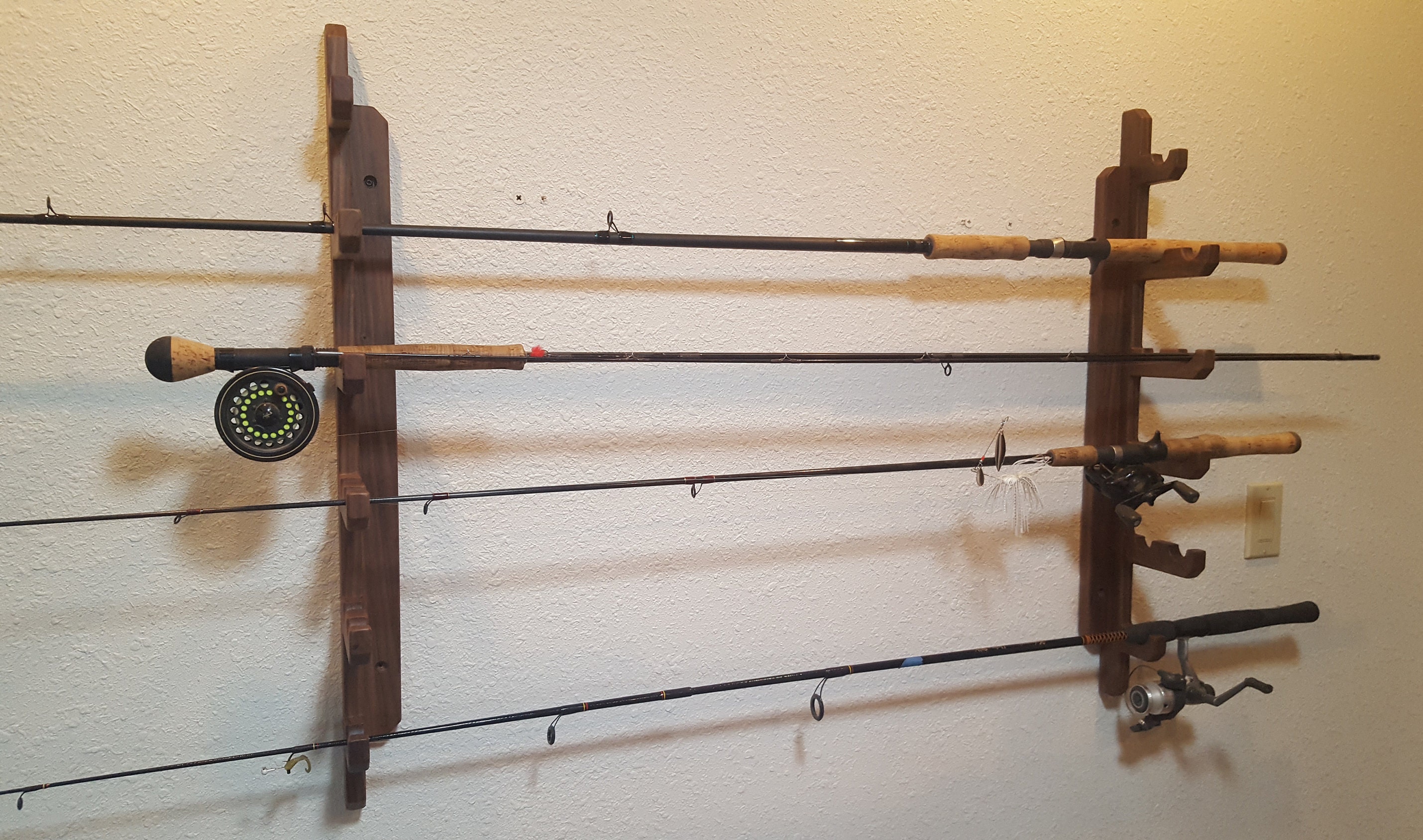 Fly Fishing Rack Fishing Rod Holder Fishing Rod Rack Fishing Pole