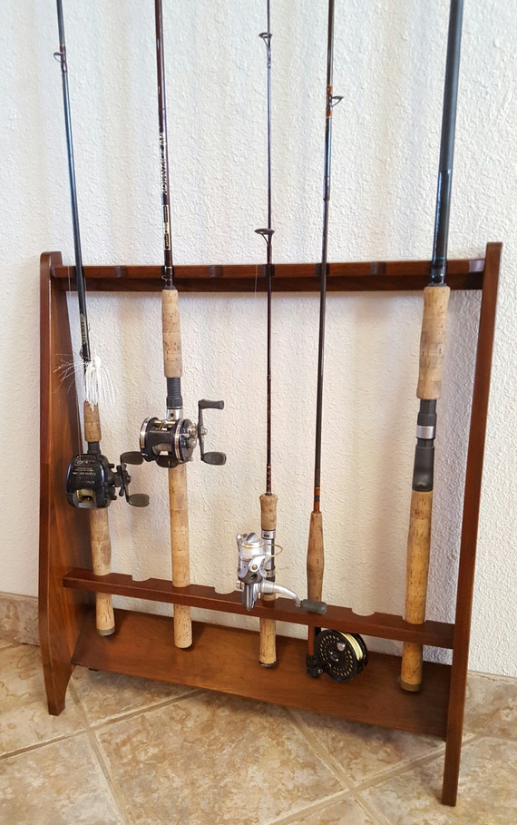 Fishing Rod Holder Deep Sea Rod Rack Large Rod Holder Saltwater Rod Stand  Display Husband Gift 