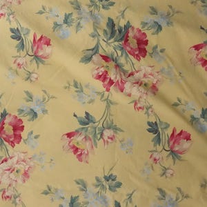 Ralph Lauren Parsonage Yellow Floral Twin Duvet Cover Cotton Bedding