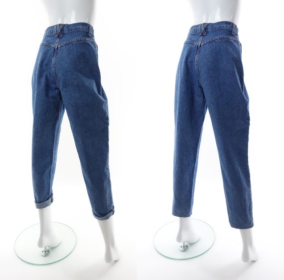 Vintage Blue Zone Jeans Pleated Front High Rise T… - image 2