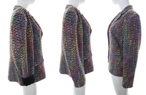 80s Rainbow Blazer Vintage Jones New York Colorfu… - image 5