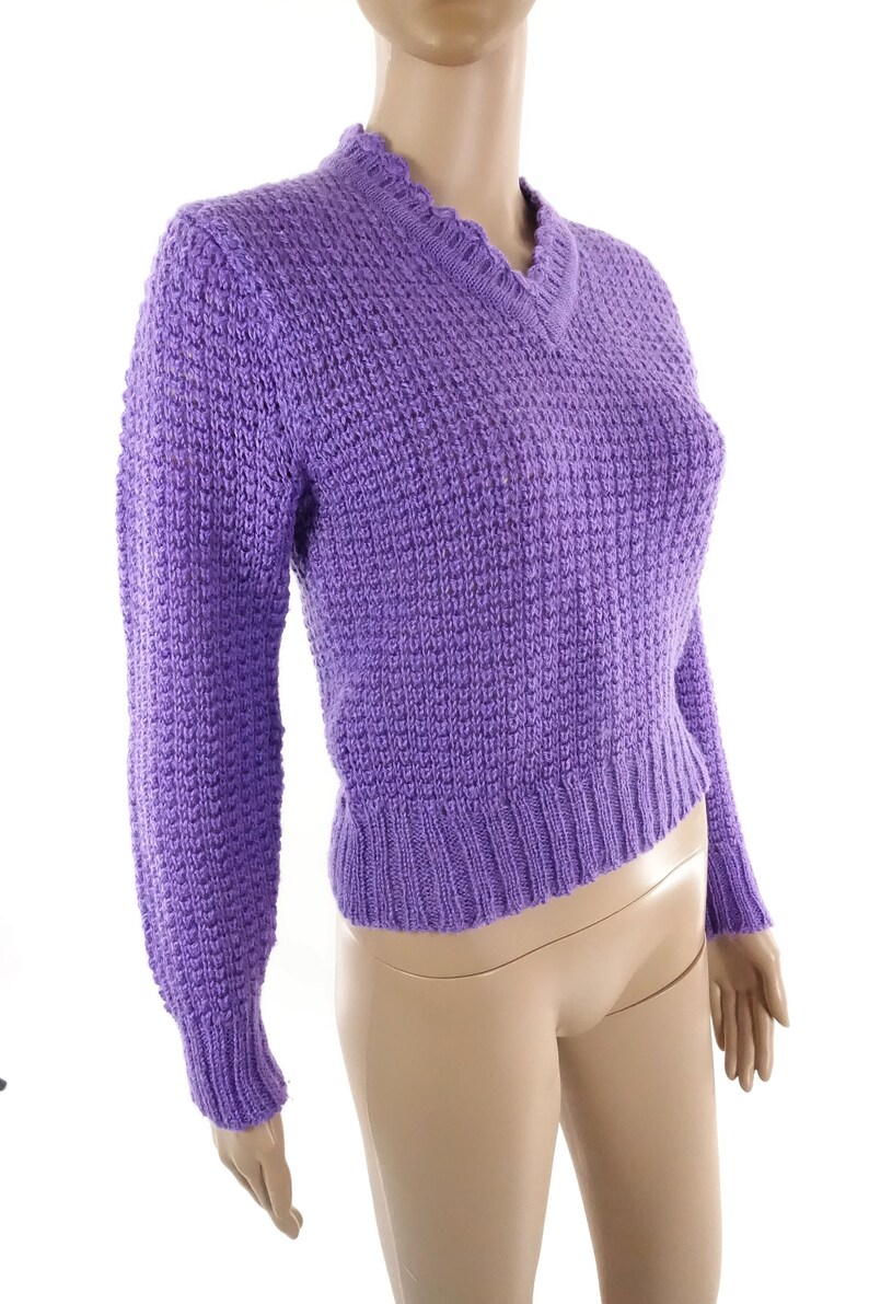 sweater crop lilac