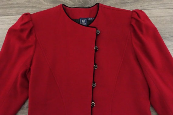 80s Emanuel Ungaro Blazer Designer Suit Jacket Re… - image 8
