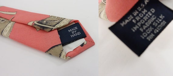 Vintage Polo Ralph Lauren Silk Tie Pink Novelty S… - image 8