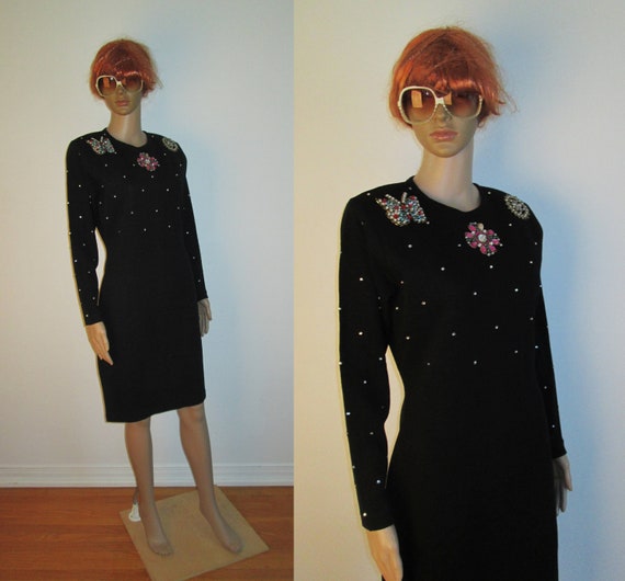 beaded sweater dress