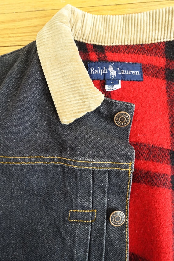 vintage polo jean jacket