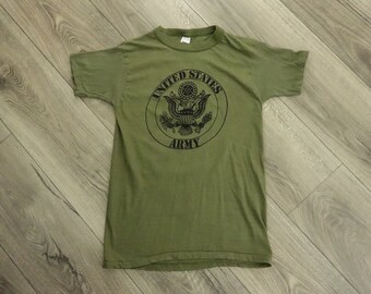 その他 1PIU1UGUALE3 VINTAGE LOGO ARMY T-SHIRT Distressed