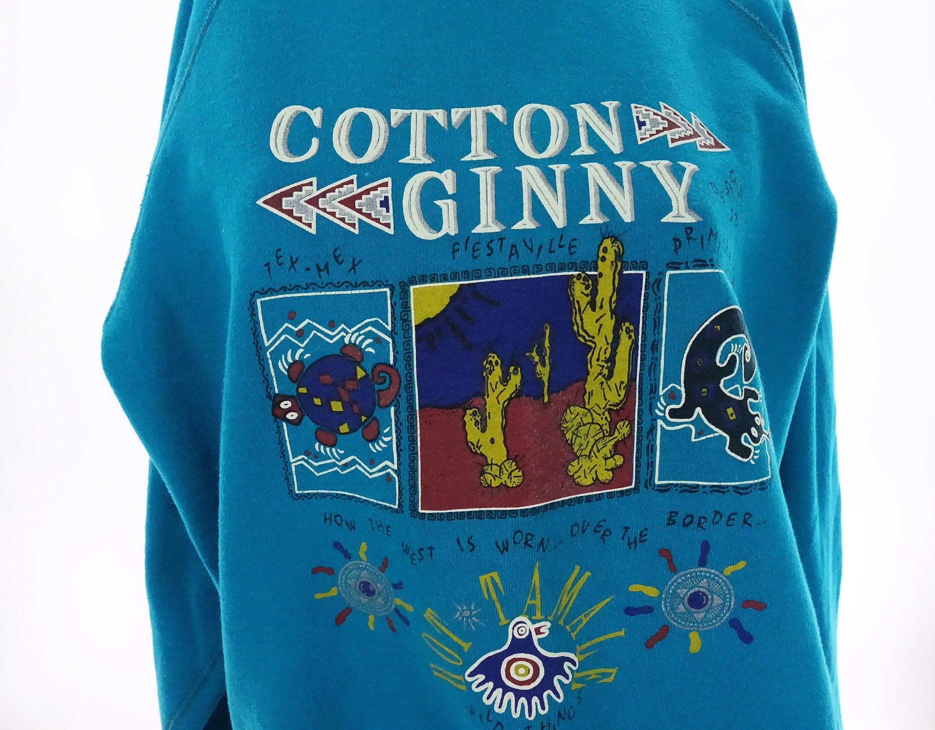 Vintage COTTON GINNY Sweatshirt 90s Southwest Tex-mex Crewneck