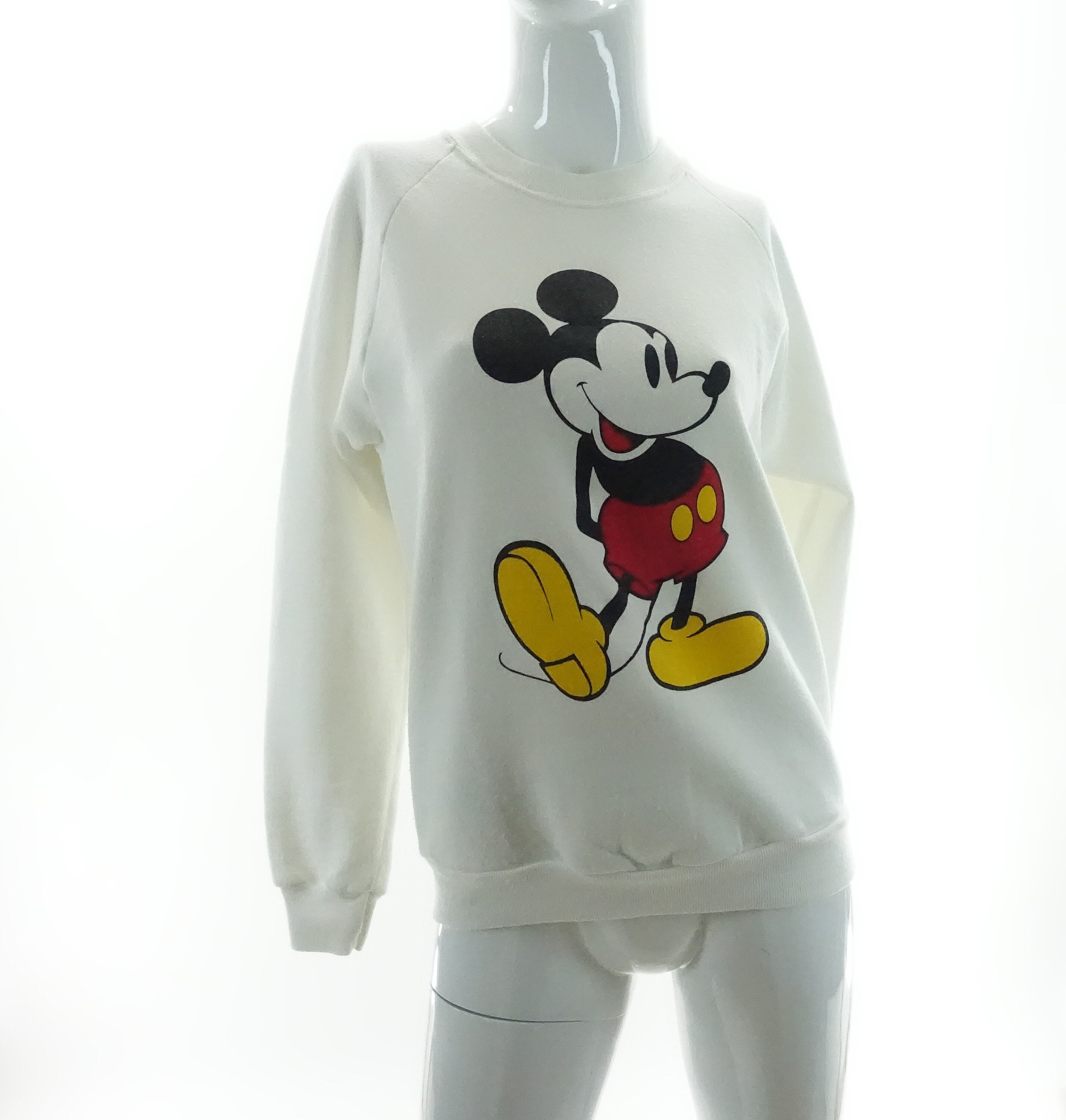 Vintage 80s Mickey Mouse Sweatshirt Disney Character Fashions Crew 