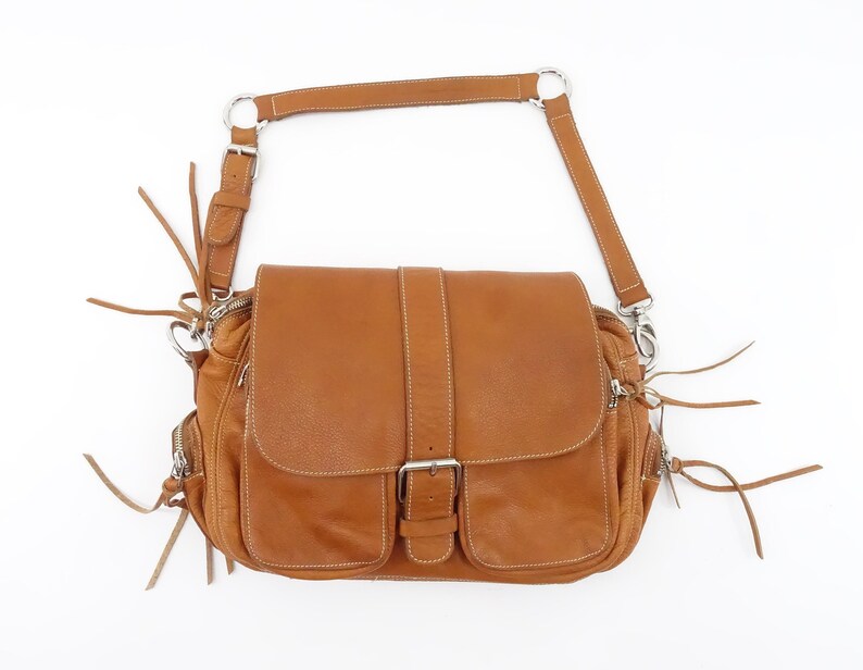 roots leather purse