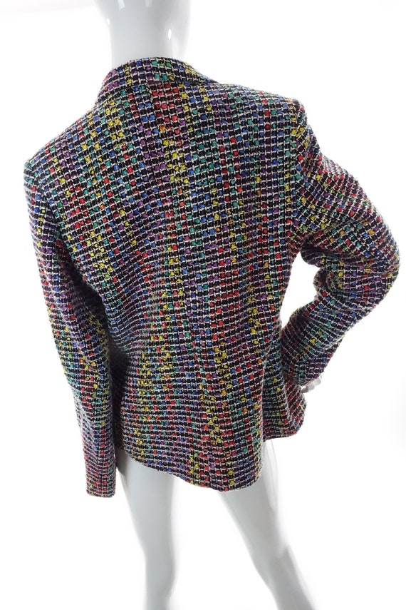 80s Rainbow Blazer Vintage Jones New York Colorfu… - image 3